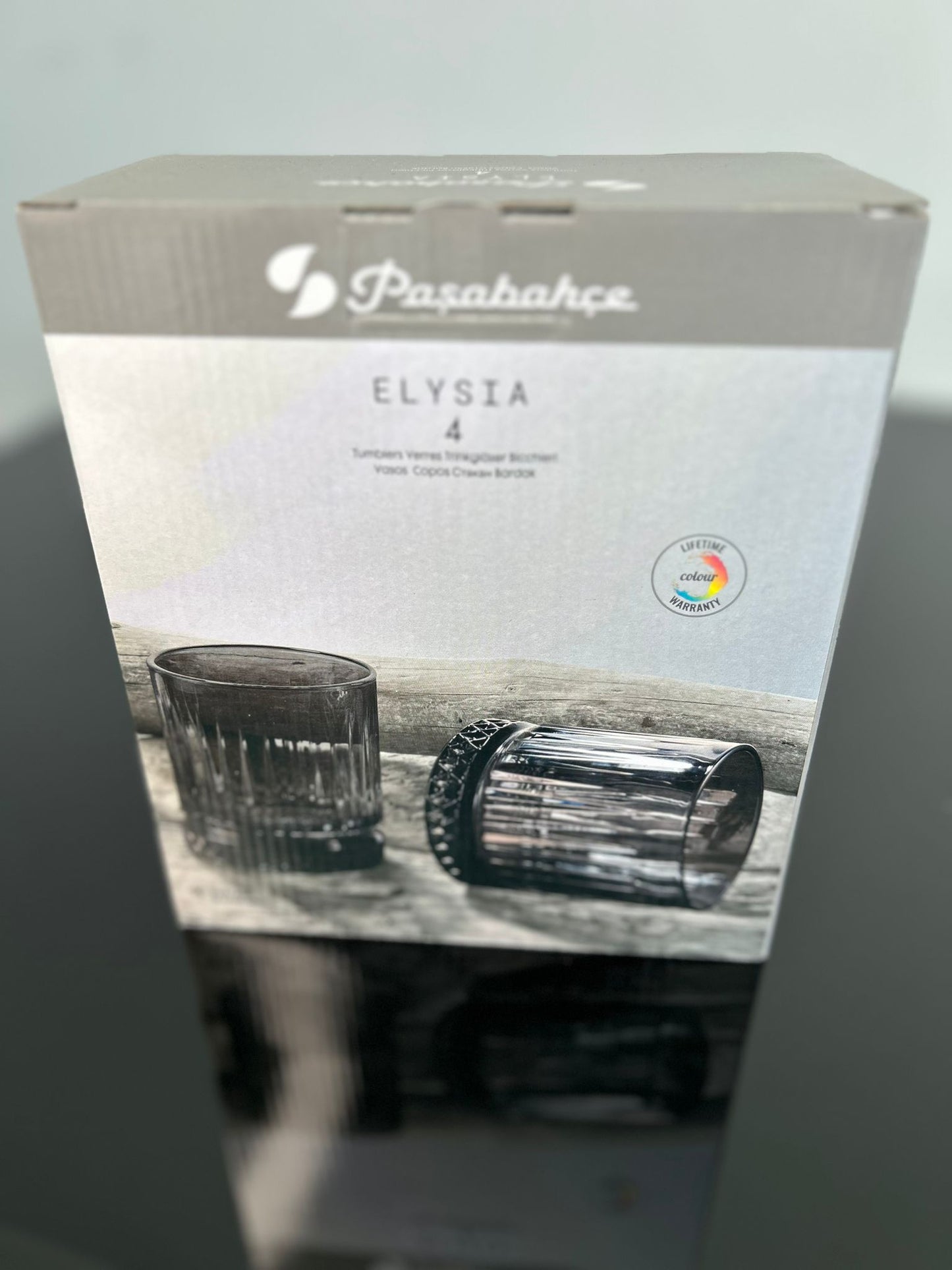 Pasabahce Designer Glas Black 4 Teilig