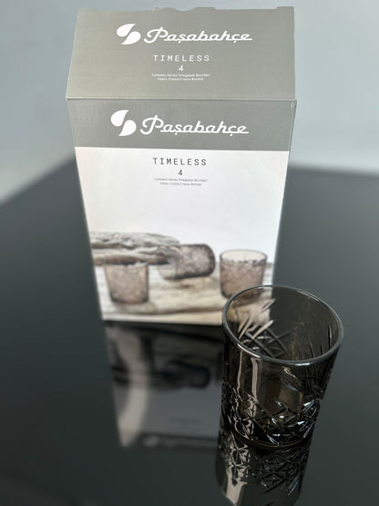 Pasabahce Designer Glas Black 4 Teilig