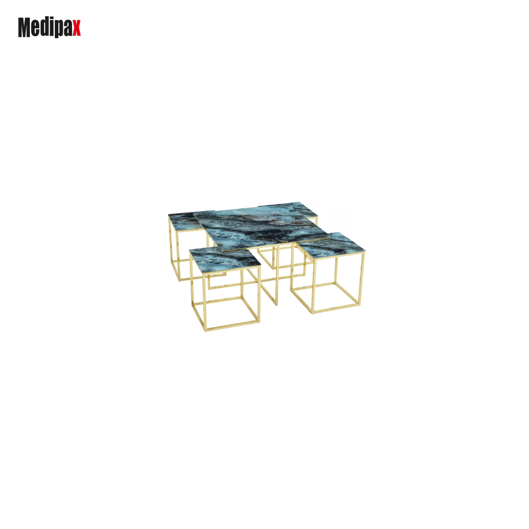 4+1 Neon Mittel Tisch