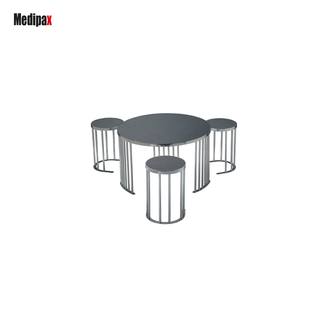 3+1 Runder Mittel Tisch