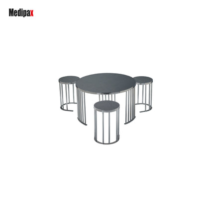 3+1 Runder Mittel Tisch